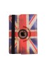 Apple iPad 2/3/4 360 Rotaing Pu Leather with Viewing Stand Plus Free Stylus Case Cover for Apple iPad 2-Union Jack